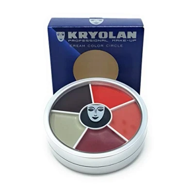 Image de Kryolan BOITIER 6 COULEURS DE FARD GRAS FX BLESSURES 30G