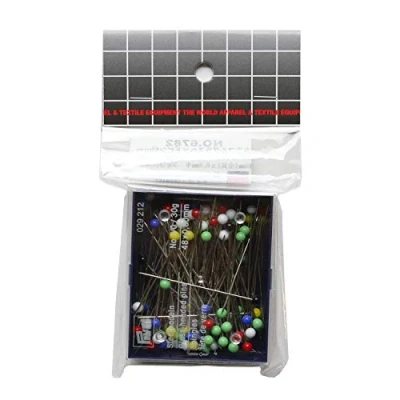 Image de Prym Glass Headed Pins No. 2/0 Assorted col 0.80 x 48 mm