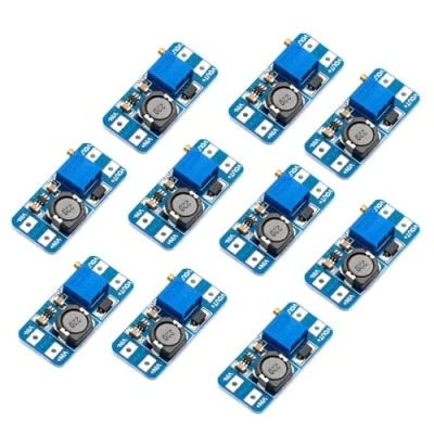 Image de Lot de 10 convertisseurs Step Up Boost DC Carte régulateur tension réglable Booster Power2 V 24 jusqu&#039;à 5 28 Bloc d&#039;alimentation compatible avec Arduino