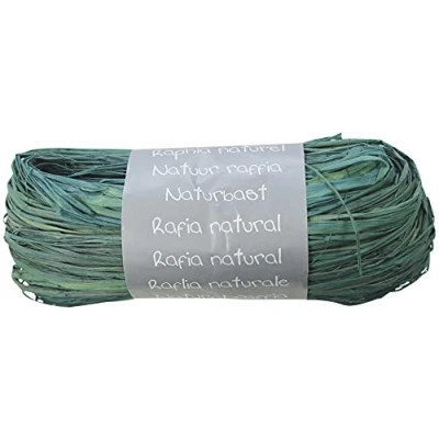 Image de Clairefontaine 196025C Pelote Raphia Turquoise Ensemble de plusieurs fils Longueur 1m50 par fil 50g Loisirs Créatifs Emballage Cadeau DIY Multiples