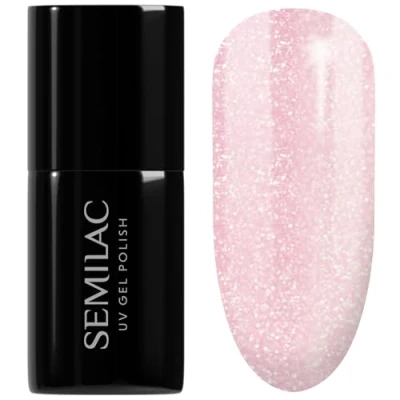 Image de Semilac Vernis à ongles gels semi permanents UV 164 Pink Crystals 7ml