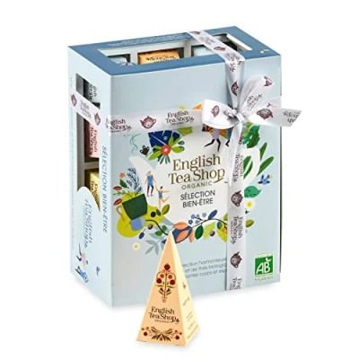Image de English Tea Shop Coffret infusions à offrir 12 bien être bio dans une jolie boite thé éco conçue tisane Idée cadeau Femme