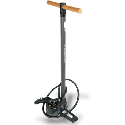 Image de SKS Germany Compresseur de Course NXT Digi Pompe à Pied (Pompe air pour Tous Les Types valves, manomètre numérique LED, Tube en métal, poignée Bois, Pression Max. : 16 bar/232