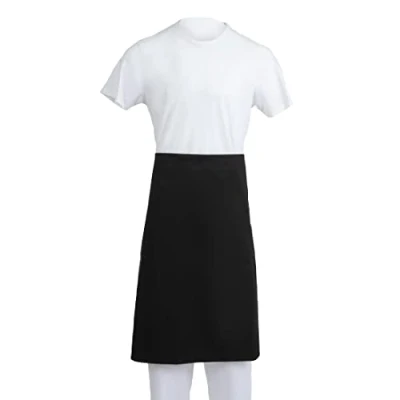 Image de Whites Chefs Clothing Tablier standard Noir, 915(L) x 762(L) mm, usage domestique et professionnel, Polycoton, A968