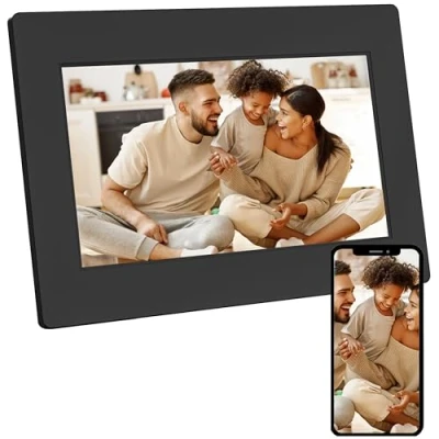 Image de AgfaPhoto Cadre Photo Numérique Realiview 7&#039;&#039; avec WiFi et 32Go de Mémoire Intégrée Partage Instantané Photos Vidéos, Écran Tactile Haute Résolution