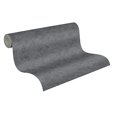 Image de A.S. Création papier peint intissé Pop Style uni 10,05 m x 0,53 gris 116093 1160 93