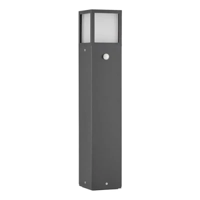 Image de Lucande luminaire extérieur Dewari (Moderne) en Noir Aluminium (1 lampe,à E27), Borne lumineuse, pour socle