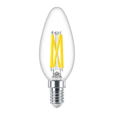 Image de Philips MASTER LED E14 Bougie Filament Claire 5.9W 806lm 922 927 Dim àWarm Meilleur rendu des couleurs Dimmable Équivalent