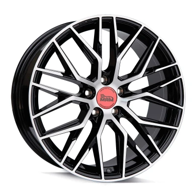 Image de MAM 5Trou 19Pouce 114.3mm Jante alu RS4 noire avant satiné MAMRS485195114340BFP