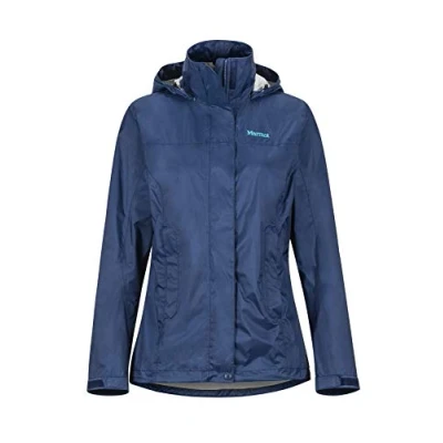 Image de Marmot Wm&#039;s Precip Eco Jacket Veste de pluie Hardshell, imperméable ultra léger, coupe vent, à l&#039;eau, Respirante Femme Arctic Navy FR: S (Taille Fabricant: S)