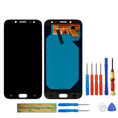 Image de Swark Écran tactile LCD Amoled pour Samsung Galaxy J7 Pro, 2017 Duos, J730, SM J730F, J730DS, J730G, J730GM, J730FM, J730K Sans cadre + outils, noir