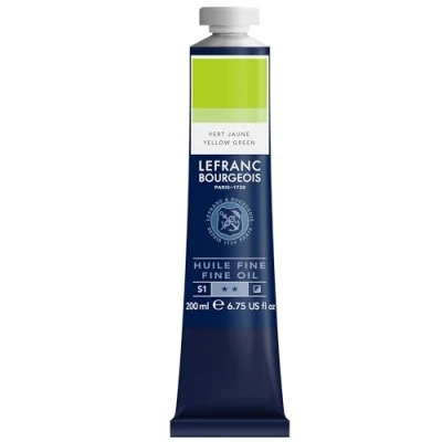 Image de Lefranc Bourgeois Huile Fine Tube 200ml Vert Jaune