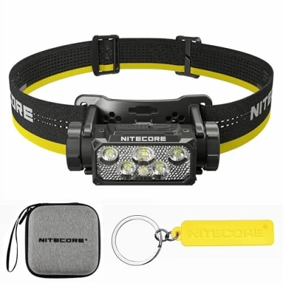 Image de Nitecore Lampe frontale HC60 UHE 1600 lumens haute efficacité 4000 mAh USB C rechargeable