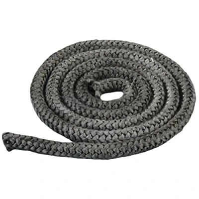Image de Câble d&#039;étanchéité pour four Longueur : 2,5 m Joint rond Fil en fibre de verre Résistant au feu Gris graphite porte cheminée à la chaleur jusqu&#039;à 550 C (Φ: 12 mm)