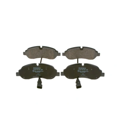 Image de BOSCH 0 986 494 845 Jeu de plaquettes frein Low Metallic contact signal d&#039;usure inclus avec tôle anti bruit FORD: Transit Custom V362 Minibus