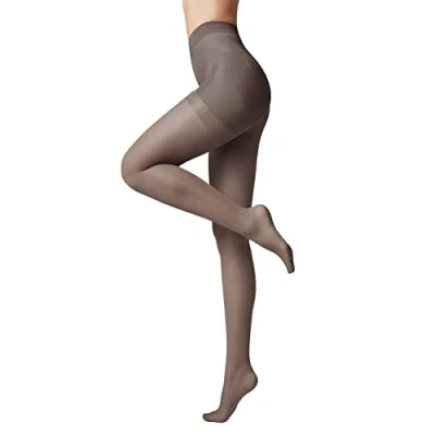 Image de Conte elegant X PRESS 20 DEN Collants Gainants avec Effet Push Up pour Femmes Ventre Plat Remonte Fesses Résistants Graphite taille 3