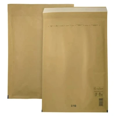 Image de Netuno 10 enveloppes à bulles d&#039;air I19 320 x 455 mm enveloppe marron pochette rembourrée matelassée emballage recyclé indéchirable d&#039;expédition avec film air