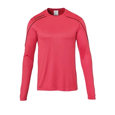 Image de uhlsport Stream 22 Langarm Maillot Enfant, Rose/Noir, 140 cm
