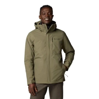 Image de Columbia Element Blocker Interchange Jacket, Veste 3 En 1 Homme, Stone Green, Taille XXL