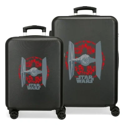 Image de Star wars Tie Fighter Set de valises Noir 55/70 cms ABS Rigide Serrure TSA intégrée 119L 6.8 kgs 4 roues doubles bagage à main