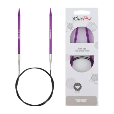 Image de KnitPro KP51085 Aiguilles Circulaires Fixes Bois Multicolore 80 cm x 5 mm