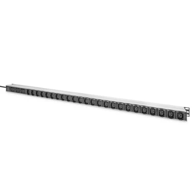 Image de DIGITUS PDU IT de Base, monophasé 16A, 24 x C13, 3 C19, m câble d&#039;alimentation, connecteur IEC 60309 16 A