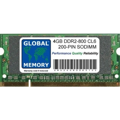 Image de 4Go DDR2 800MHz PC2 6400 200 PIN SODIMM MÉMOIRE RAM pour Intel iMac DÉBUT 2008 20 Pouces (2.4GHz, 2.66GHz) / 24 (2.8GHz, 3.06GHz)
