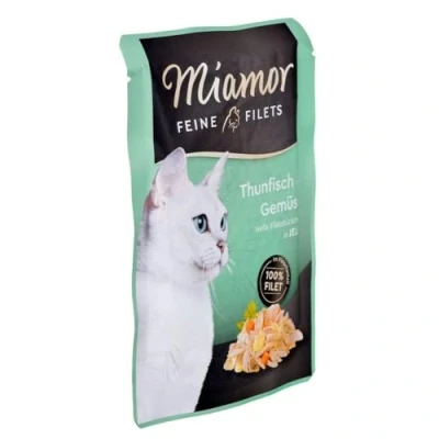 Image de Miamor Katzenfutter Feine Filets Thunfisch &amp; Gemüse 100 g, 24er Pack (24 x g)