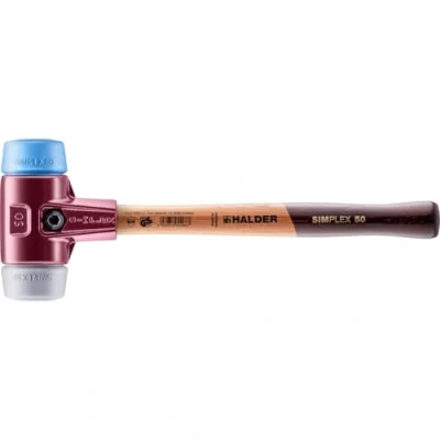 Image de Halder 3013050 Simplex Maillet de Tpe Mid/Tpe doux, Multicolore, 50 mm