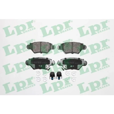 Image de LPR 05P1227 Jeu de plaquettes frein avec vis/boulons OPEL: Zafira A, Corsa C 3/5 portes, Astra G CC, VAUXHALL: Mk4 Mk2
