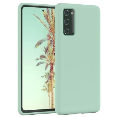 Image de EAZY Case Premium Housse Silicone pour Galaxy S20 FE avec Protection Appareil Photo et Doublure intérieure étui en de Bumper Handy Vert Menthe