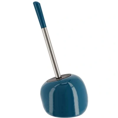 Image de BROSSE WC GRES FORME BOULE BLEU CANARD Tendance
