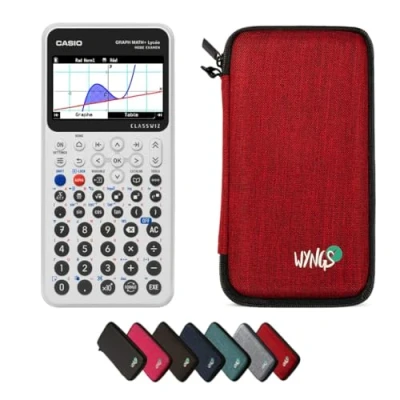 Image de CALCUSO Ensemble de Base Rouge avec Calculatrice Casio Graph Math+