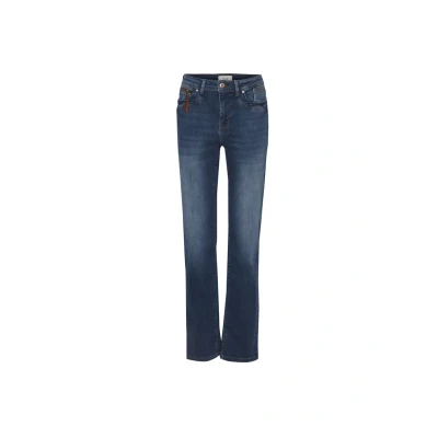 Image de PULZ Pzkarolina Jean droit, Femme, Taille: 30x30, medium blue