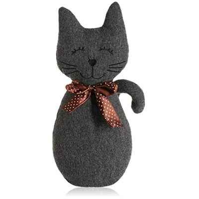 Image de com four® butée de Porte, arrêt Porte Lourd, Design Chat Mignon, Accessoire Fonctionnel pour la Maison, fenêtres et Portes, idéal Les Courants d&#039;air (Chat Krissy)