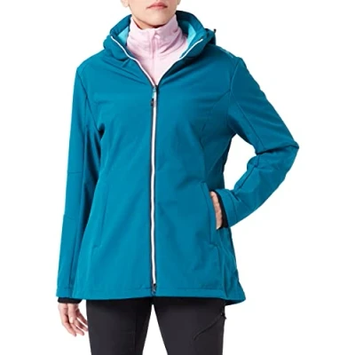 Image de CMP Veste softshell femme avec capuche amovible, Lac profond, XS