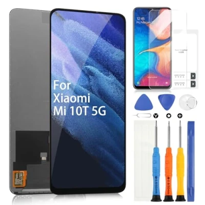 Image de LCD Écran pour Xiaomi Mi 10T 5G Ecran 5G/Mi Pro 5G/REDMI K30S M2007J3SC M2007J3SG Remplacement Touch Screen Digitazer Assemblée avec Réparation Kit(6,67&quot;, Noir)