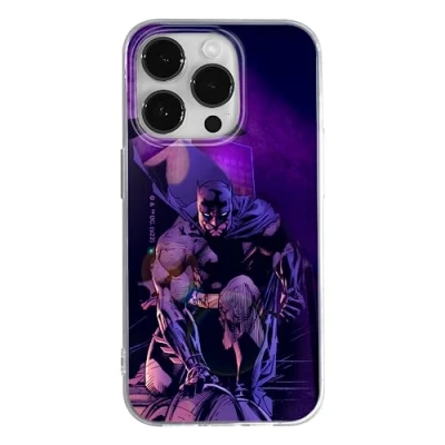 Image de ERT GROUP Coque de téléphone Portable pour Apple Iphone 14 Pro Max Original et sous Licence Officielle DC Motif Batman 053 Parfaitement adapté à la Forme du Portable, en TPU