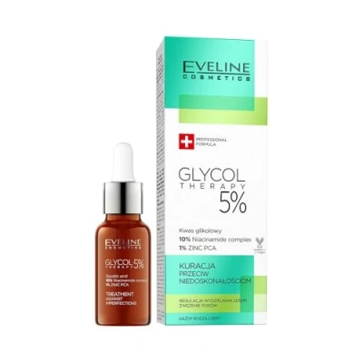 Image de Eveline Cosmetics Glycol Thérapie 5% Traitement des impuretés, 18 ml