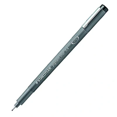 Image de Staedtler Pigment Liner 308 Feutre Pointe Calibrée 0.4 Mm Noir
