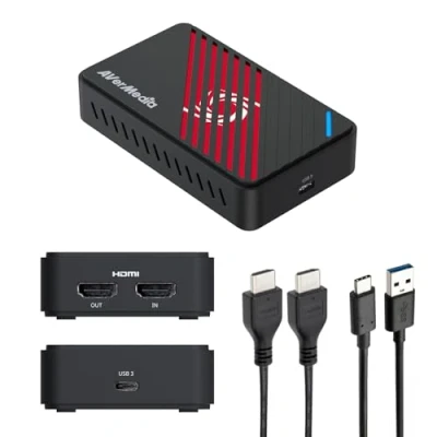 Image de AVerMedia 4K HDMI Capture Card pour Le Streaming, PS5, Xbox, Nintendo Switch, Périphérique de USB 3.2 Twitch, OBS, Discord, Enregistrement à Faible Latence, GC553Pro Live Gamer Ultra S