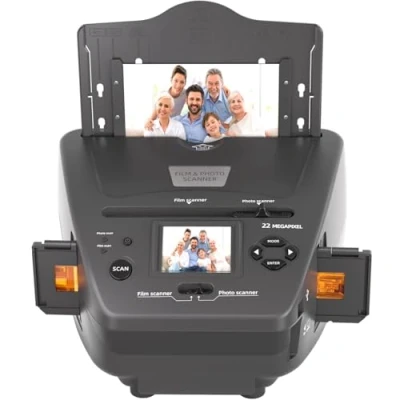 Image de scanner multifonction pour photos, diapositives et négatifs, convertit les négatifs/diapositives de 35 mm au format numérique JPEG, numériser carte mémoire 4