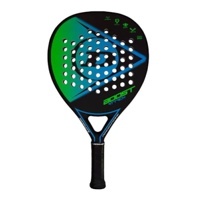 Image de Dunlop Boost Attack Raquette de padel, Taille: One Size, Schwarz gruen blau