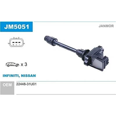 Image de JANMOR JM5051 Bobine d&#039;allumage NISSAN: Maxima V QX Berline
