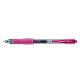 Image de Pilot G 2 Lot de 3 stylos rétractables à pointe fine Rose 0,7 mm
