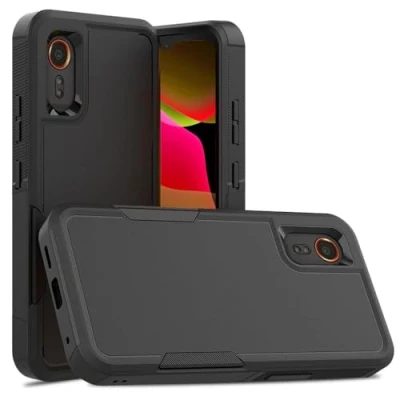 Image de TECHGEAR Coque blindée Robuste pour Galaxy XCover 7, résistante aux Chocs, [Protection Robuste] [Antidérapante] de téléphone à 2 Couches conçue Samsung 7 5G (Noire)