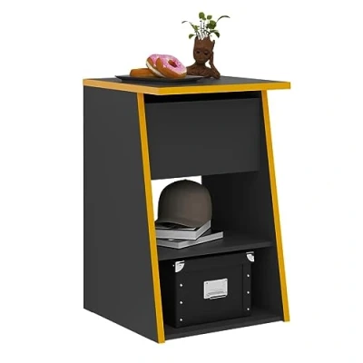 Image de FMD Table d&#039;appoint de jeu 2 compartiments ouverts 49,4x50x77,7 cm 444229