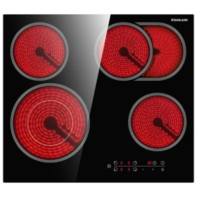 Image de GASLAND CH604BF plaque vitrocéramique autonome, de cuisson encastrable 60 cm, 4 zones cuisson, zone multiple, commande tactile, 6600 W