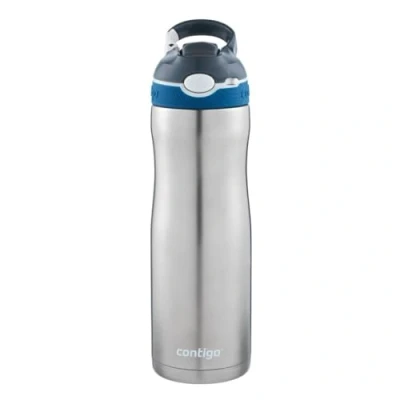 Image de Contigo Bouteille d&#039;Eau Ashland Chill Autospout, 590ml, Gourde Isotherme en Inox, Grande Antifuite avec Paille Rabattable sans BPA, pour le Cyclisme et la Randonnéesous vide, Monaco