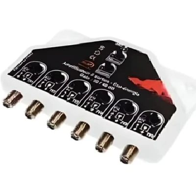 Image de AMPLIFICATEUR REPARTITIEUR TV TNT UHF REGLABLE HD 1 ENTREE 6 SORTIES 40db, 5V, 470 800 MHZ